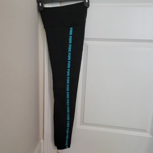Victoria's Secret Pink High Waist Full Length Cotton Logo Leggings - Sz. S